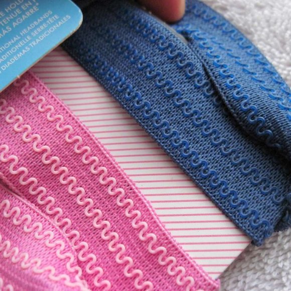 2 Goody Girls Sized Stay Put Hold Tight Ouchless Head Bands Elastic Fabric Stars - Picture 5 of 6